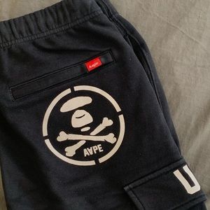 AAPE BY A BATHING APE logo shorts